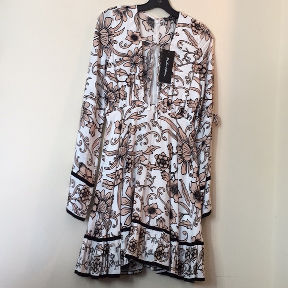 For Love & Lemons Ayla plunging floral minidress - Picture 7 of 8